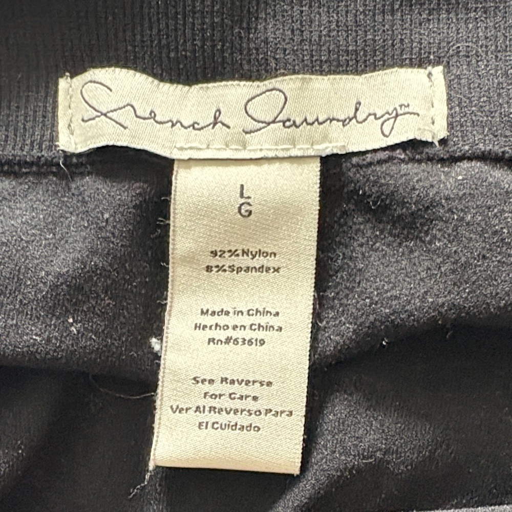 Bundle of French Laundry Black Leggings & ASICS Black & Purple Leggings Size L - Picture 4 of 10